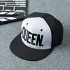 Cheap unisex fashion cool embroidery black white custom hip hop style flat blank cap