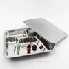 /product-detail/stainless-steel-square-lunch-tray-of-5-compartment-for-school-prison-60237791889.html
