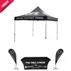 Pop Up Canopy Personalised Instant Beach Tent With Strong Aluminum Flag Pole