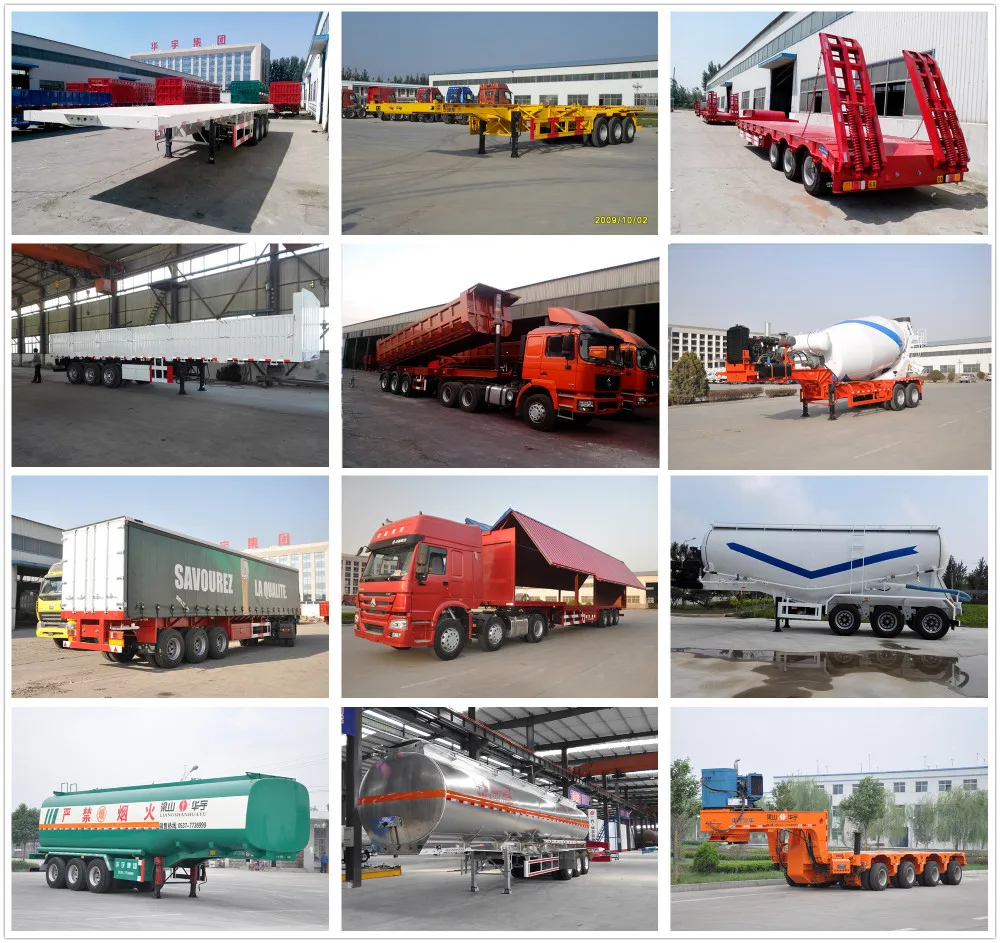 40ft Container semi trailer 3 axle flatbed semi trailer 12pcs twist lock for one 40ft 0r two 20ft