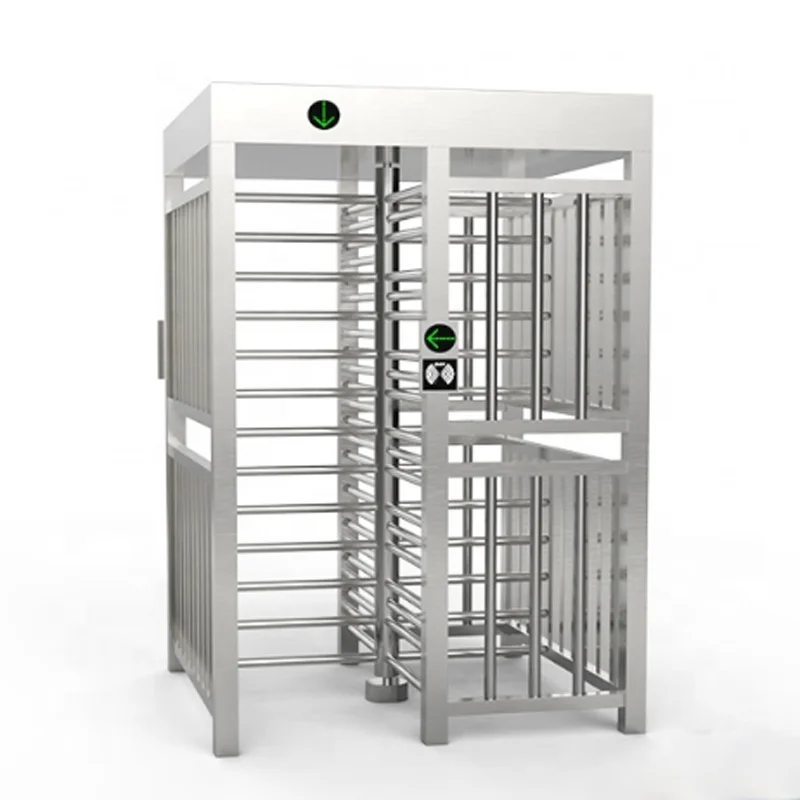 Smart Waist High Revolving turnstile/ Biometric Half Height Revolving Turnstile Gate With Access Control