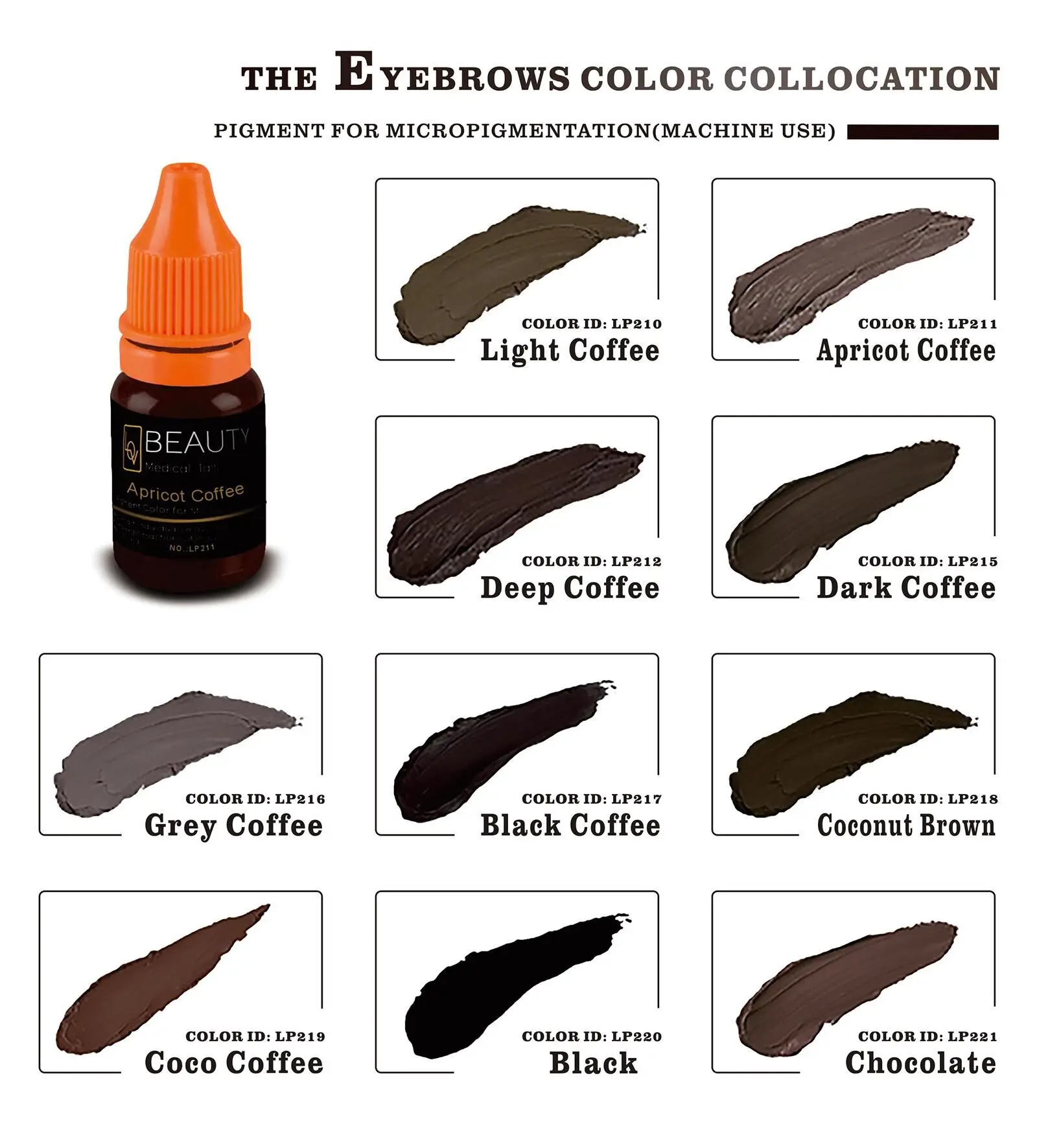Marron brown краска для бровей