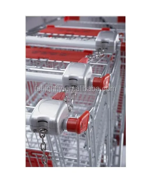 Coin locks on trolleys
