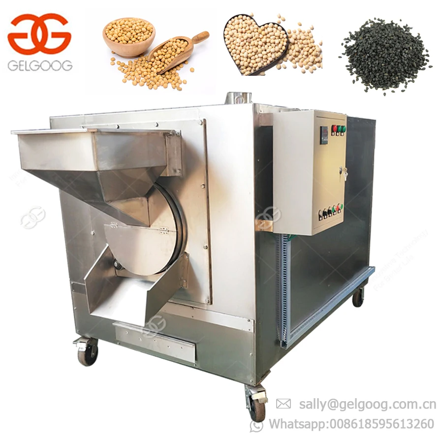 Factory Equipment Rotary Drum Sesame Sunflower Seed Shea Nut Roaster