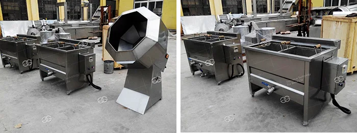 Small Potato Chips Frier Equipment Potato Chips Making Machine For Home