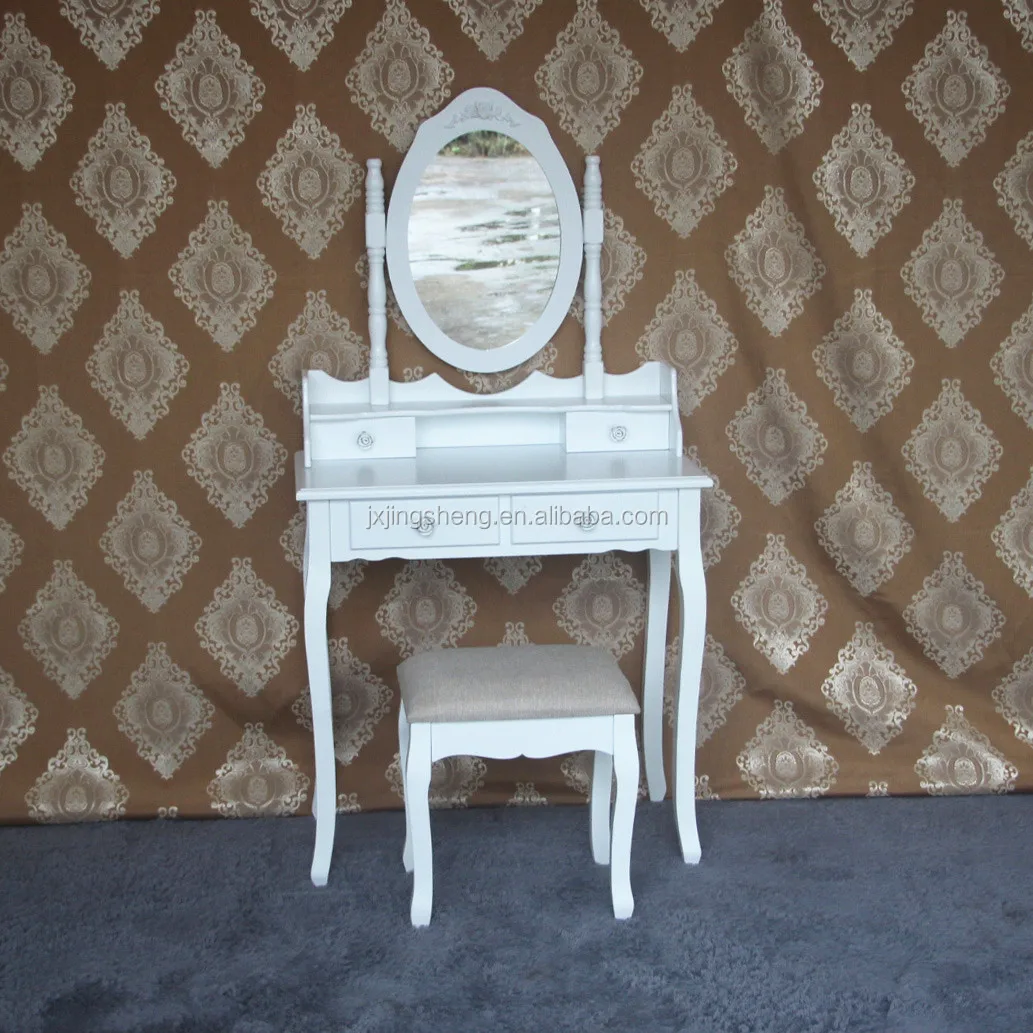 Antique Roman Style Bedroom Furniture Vintage Makeup Vanity 4