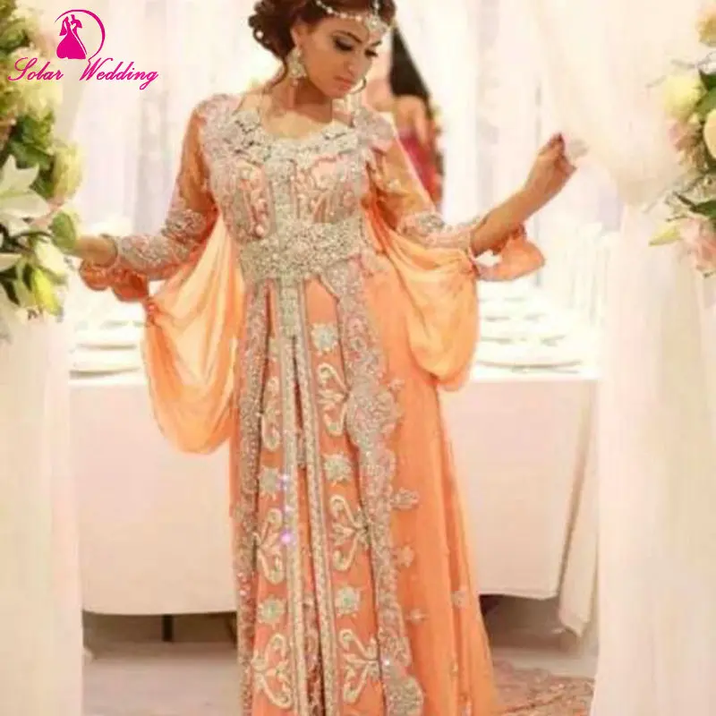 Bonny Wedding Dress Luxury Caftan Marocain Islamic Abaya in Dubai Evening Dress Long Sleeve Prom Gowns Moroccan Kaftan - Bonny Wedding Dress