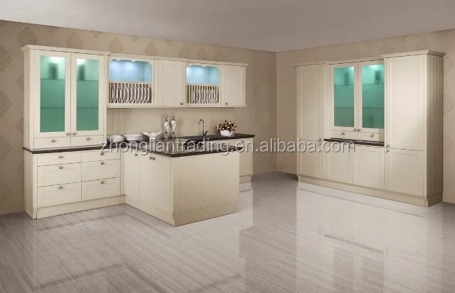 China factory simple designs aluminum profile kitchen cabinet