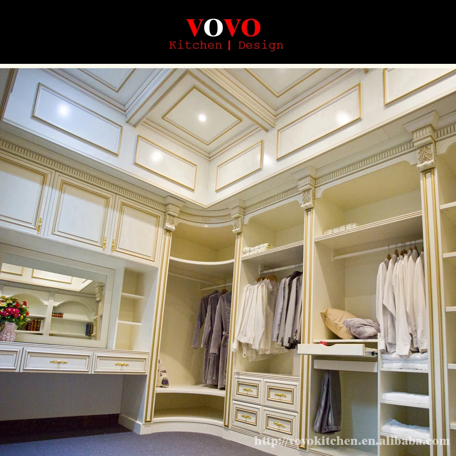 Beautiful White Walk In Closet With Roman Column Gold Painting Walk In Closet With Roman Column