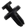 Black Plastic Screw Rivet Push Fit Panel Trim Fixings Clips For Car Motorcycle