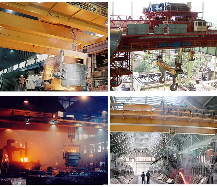casting bridge crane 60ton for steel factory