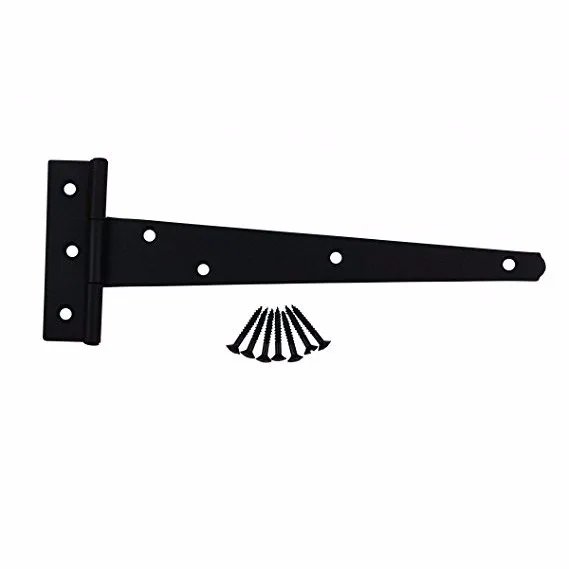 Heavy Duty Black Wrought Iron Rustproof Shed Hinge Gate Decorative