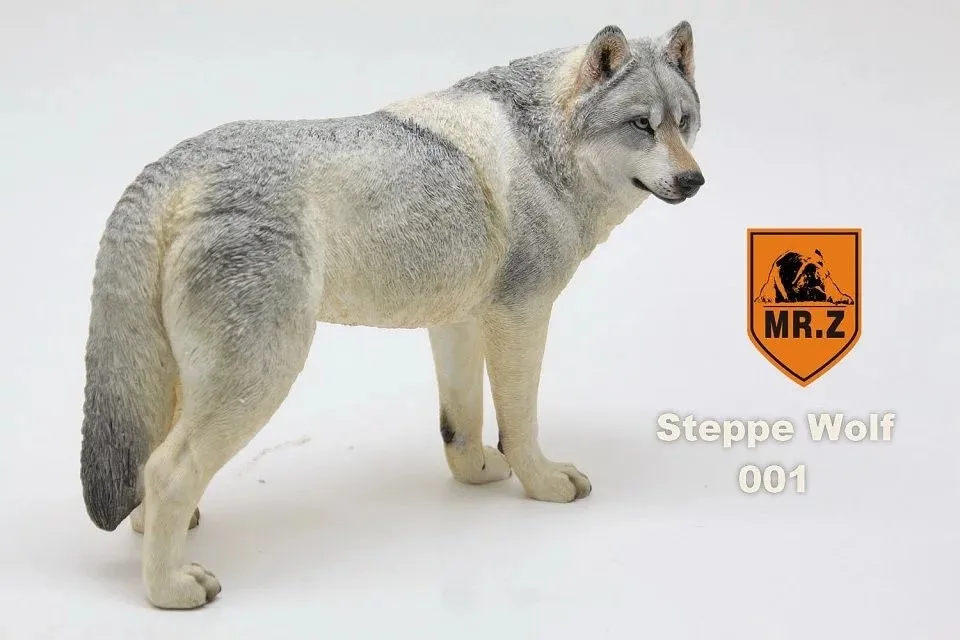 Details about   Exquisite Steppe wolf Hand Painted Resin Figurine Statue 1:6 simulation model 