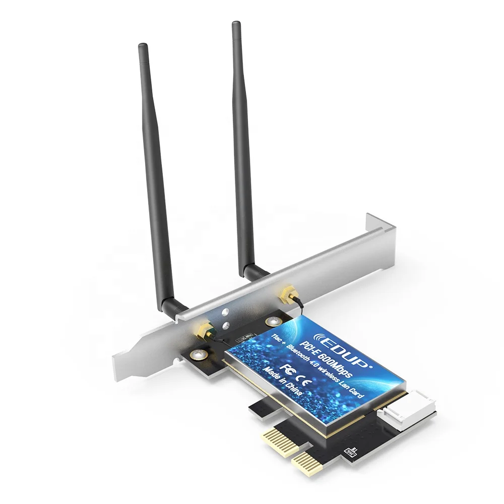 AC600Mbps IEEE 802.11a/B/G/N/AC Dual Band Wireless Biru-Gigi PCI Express Adapter