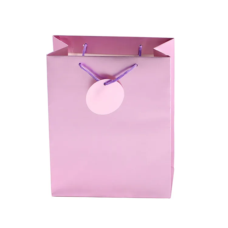 2019 High Quality Portable Personalized Customized Christmas Paper Gift Bag With Rope Handle