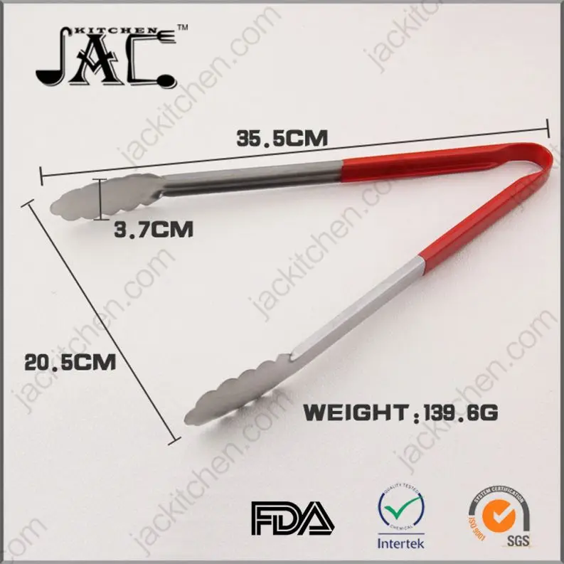 Hot Sale Stainless Steel Pp Wood Tongs