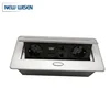Multi-desktop electrical plug socket for power supply hidden in desk
