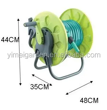 Garden Hose Reel With 15m Hose Set - Buy Stainless Steel Hose Reel Cart