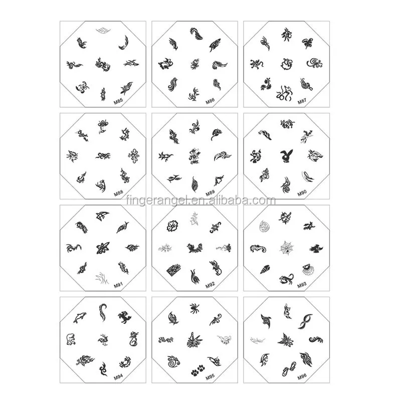 nail art stainless template