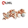 OEM ODM AAA Quality Rotating Or Sliding Metal Copper Brass Electrical Silver Contact Points Rivet