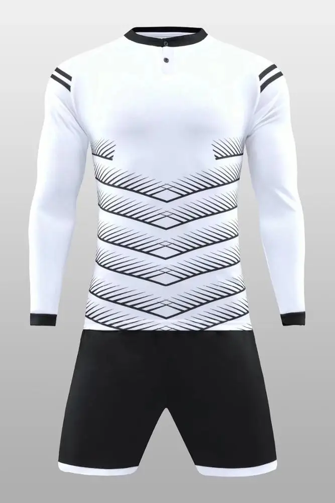 Long Sleeves Soccer Jerseys And Shorts Wholesale Customize Football