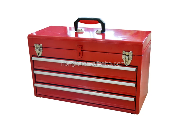 Hongfei 3 Drawer Metal Tool Box Set Mechanic with Tools Products from