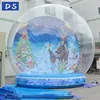 Giant inflatable snow globe for Halloween Christmas day decoration
