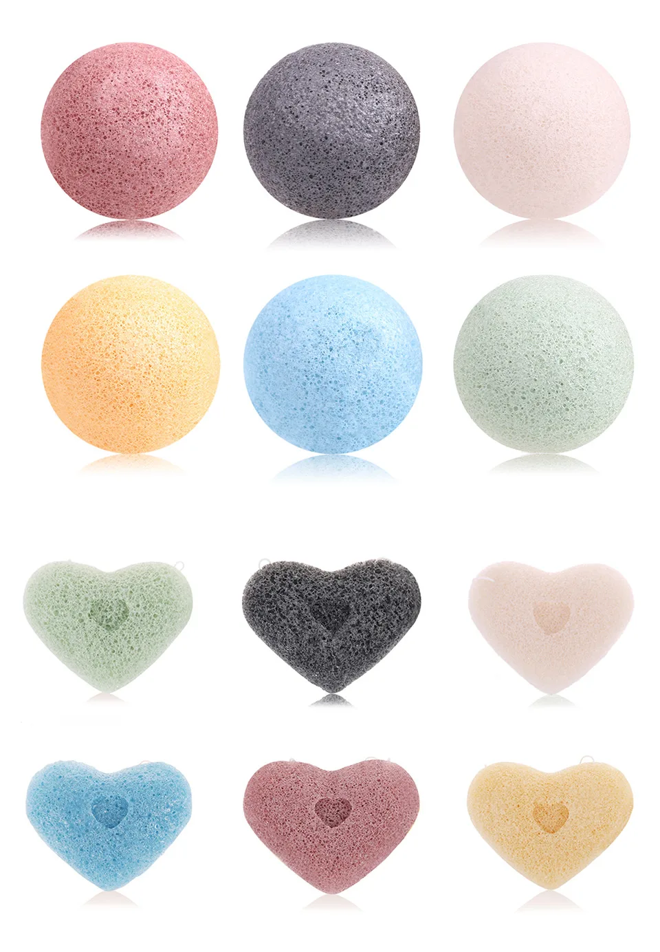 High Quality Organic Konjac Sponge Customized Logo And Package Face