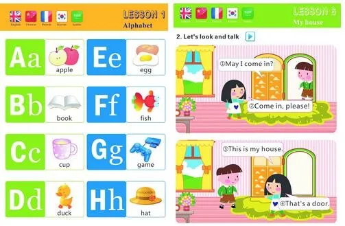 English Talking Pen Book And OID Reading Pen Audio Toy Kids Learning Machine