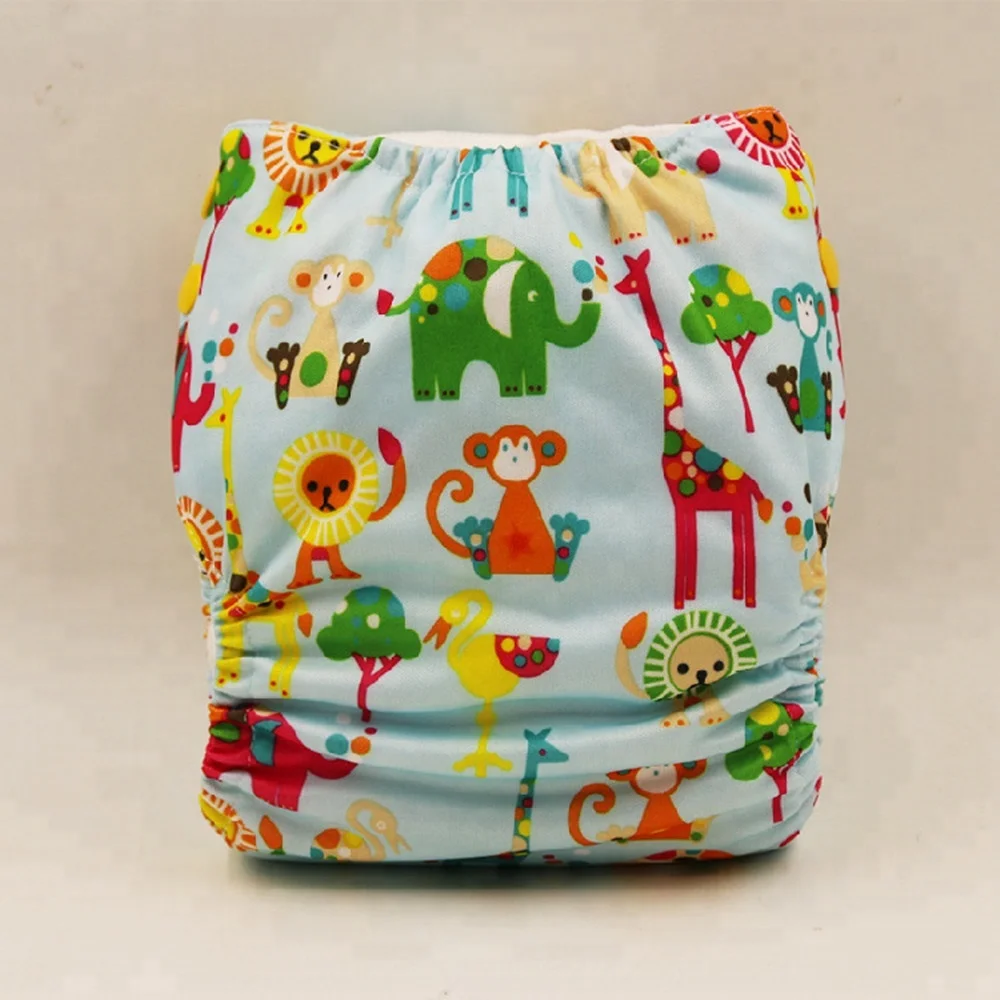 Miracle Baby Printed Baby Pants Diaper Adjustable Washable Baby Diapers ...