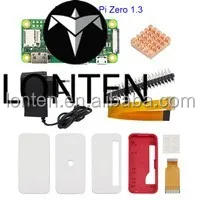 Raspberry Pi Zero Starter Kit Pi 0+ Official Case +5V 2A Power Supply Adapter + Heat Sink + Header for Raspberry Pi Zero 1.3