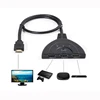 hot sale 3Port HDMI Auto Switcher Splitter 3x1 , 3-In 1-Out HDMI Switch With 50 CM Pigtail Cable no need power