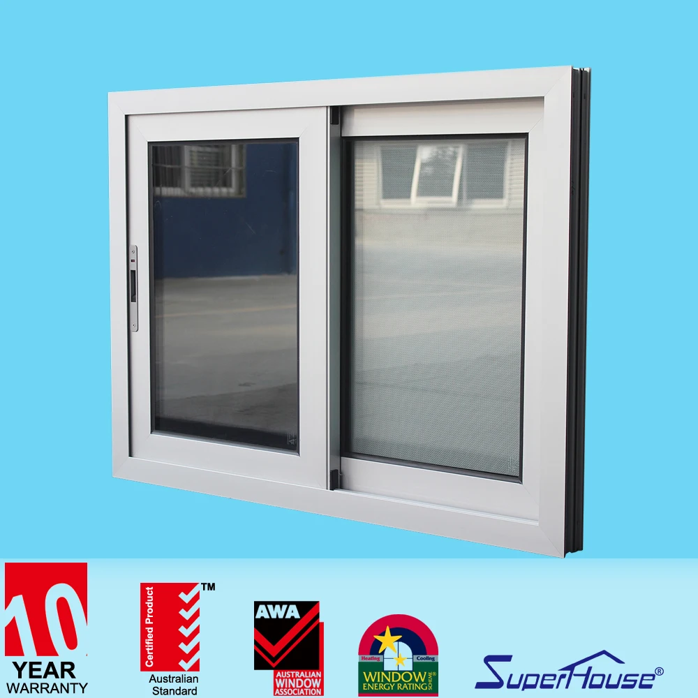 USA Standard double glass window aluminium sliding windows