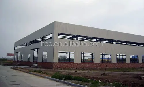 long span prefabricated steel structure factory building