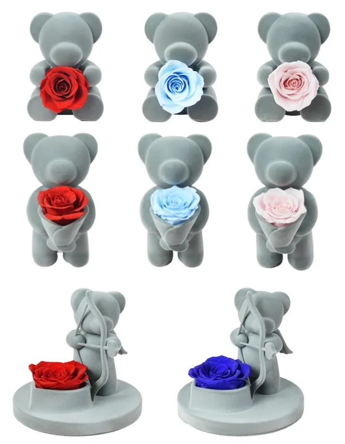 preserved roses bear