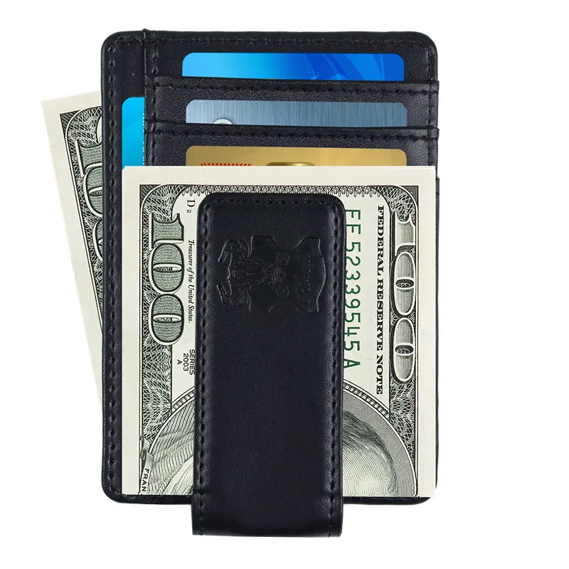 Slim Custom Money Clip Wallet Mens Wallet Genuine Leather - Buy Mens ...