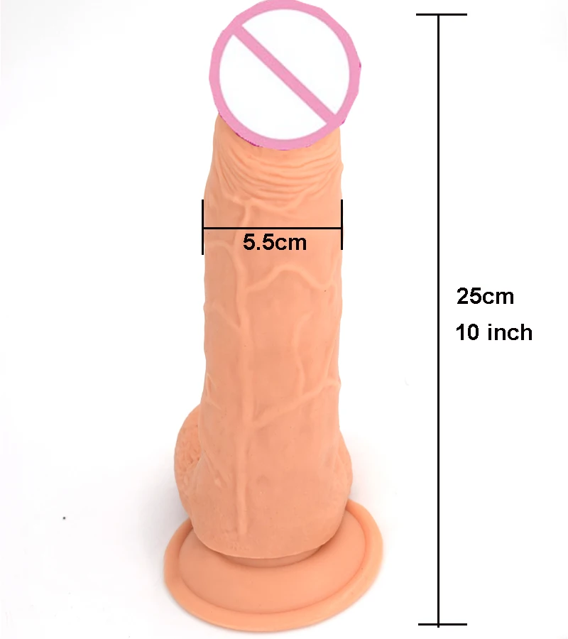 Adult Toys 10 Zoll riesiger realistischer Dildo mit starkem Sauger dildo für Frauen