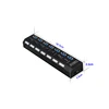 Latest hot LED light up 7 ports USB 3.0 HUB