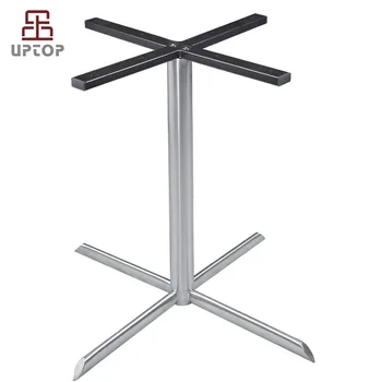 Modern Style Brushed Chrome Stainless Steel Dining Table Base For Modern Style Brushed Chrome Stainless Steel Dining Table Base For
