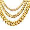 Olivia custom stainless steel big thick chain 7mm hiphop jewellery chain 24k gold necklace