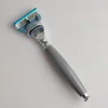 New type 5 blades no electric mens shaving metal plastic handle safety razor