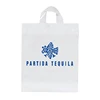 Custom Printed Logo Color Shopping Bag Ldpe Soft Loop Handle Plastic Bag