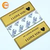 hot sale personalized brand logo printed metal plate with 3m adhesive