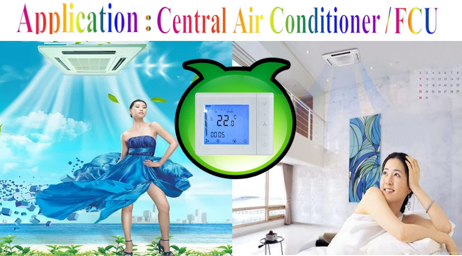 Remote Fan Speed Controller Programmable Or Non-programmable Thermostat