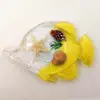 Tourist Souvenir Fish Shape Fride Magnet Seashell Starfish Embedded Suitable for Aquarium Museum Beach Gift