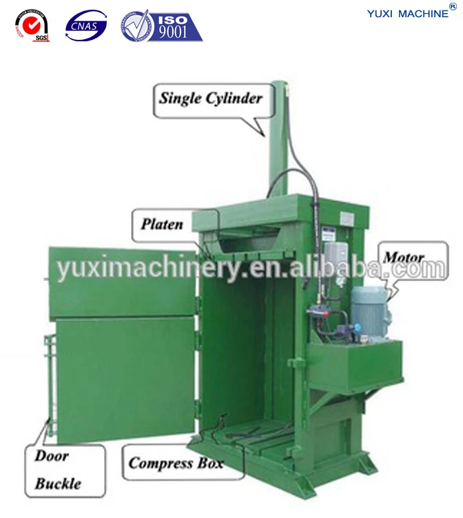 Vertical Hydraulic Cardboard Baling Machine /automatic Waste Paper