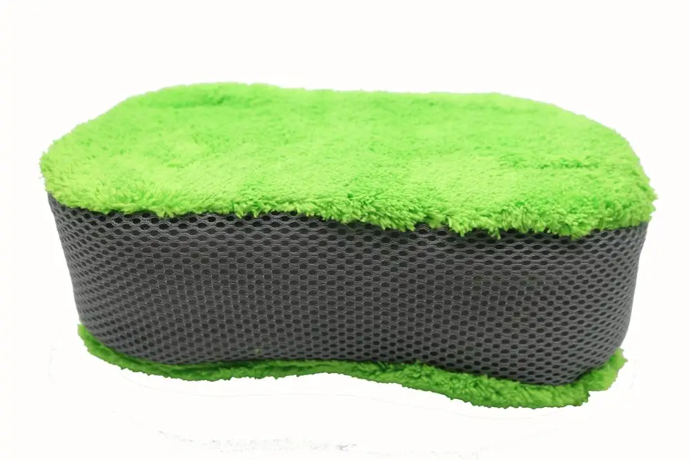 Bamboo Coral Fleece Car Wash Sponges Bug Sponge For Car Washing Car