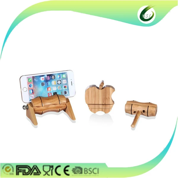 2016 new design phone holder for iphone samsung huawei wooden holder for desk