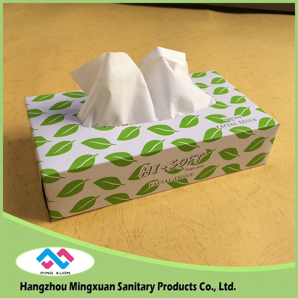 2ply 12.5gsm 100% Virgin Pulp Box Facial Tissue Colored Facial Tissue ...