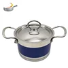 Belgium style Royal prestige eco friendly 10piece cookware set with color coating